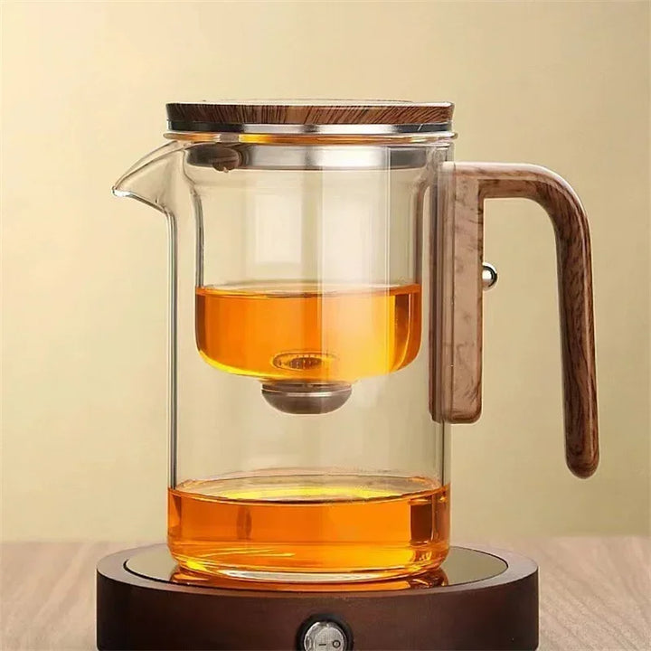 TeaMagnet Glass Teapot with Separate Filtration, view 3 - Elena Harper