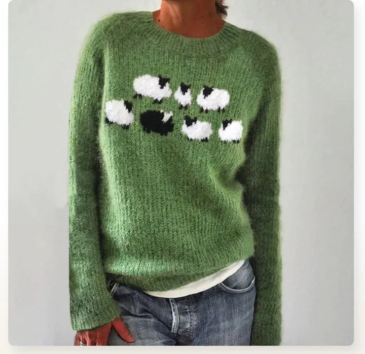 Clair Striped Sweater Autumn with Patterns Mavelle - Elena Harper