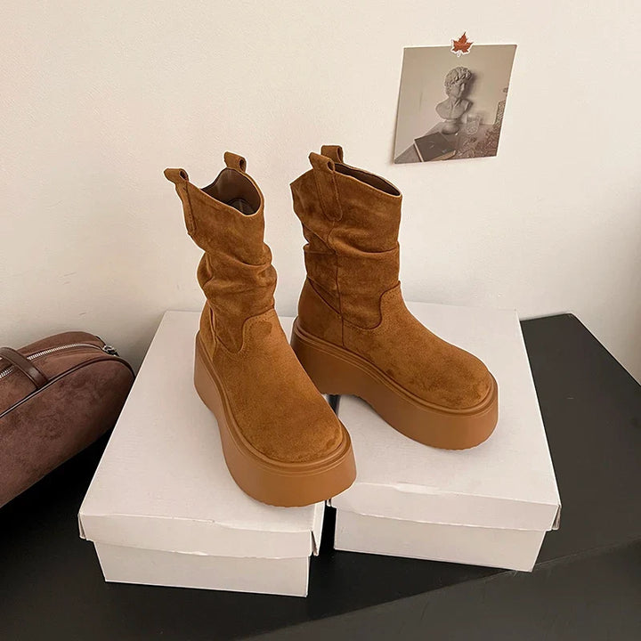 Dea Comfortable Leather Boots, view 5 - Elena Harper