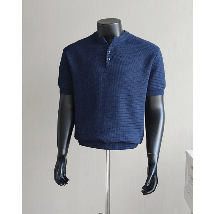 Marcian Soft Textured Polo, view 7 - Elena Harper