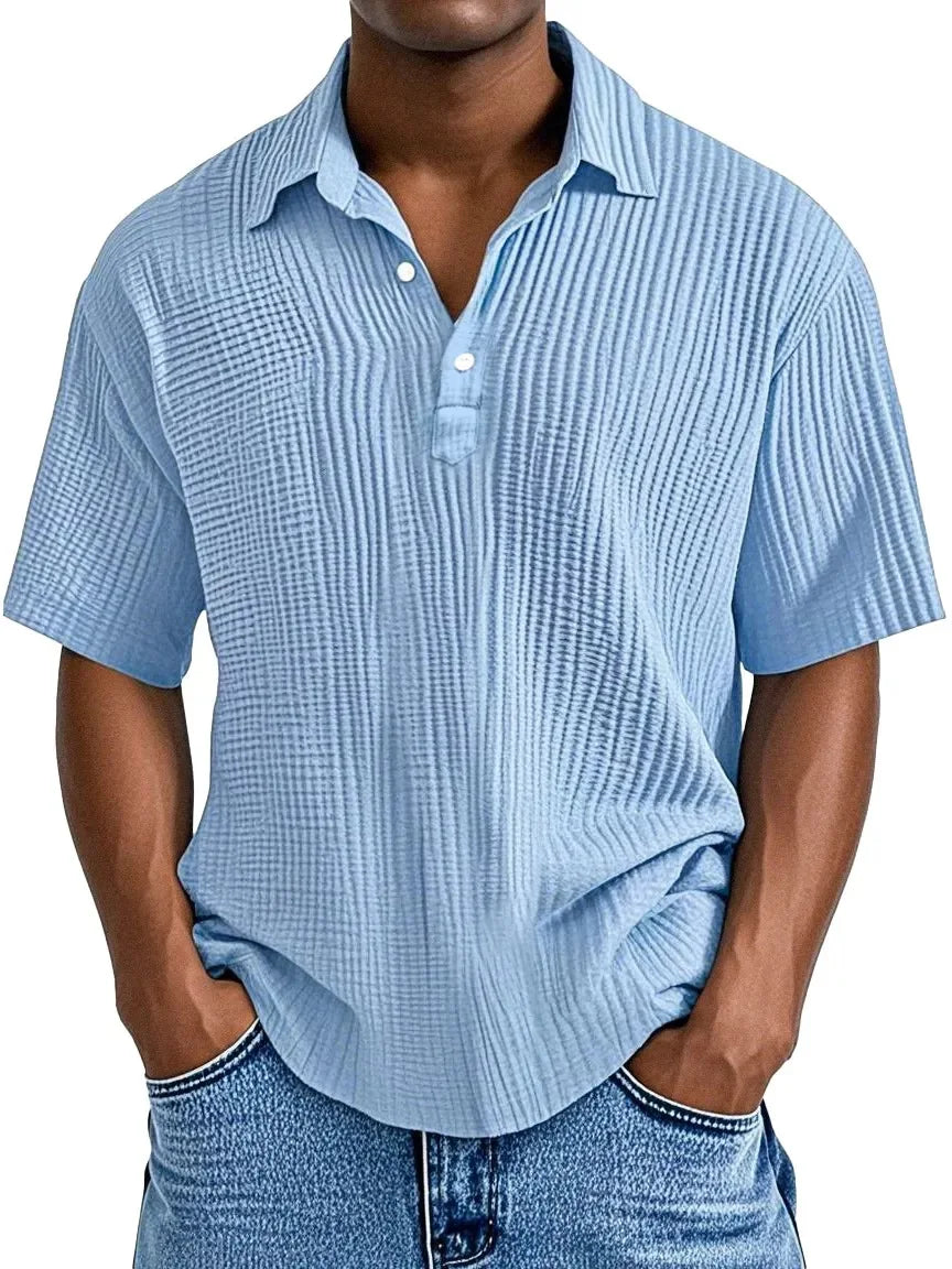 Retro Summer Shirt for Men - Elena Harper