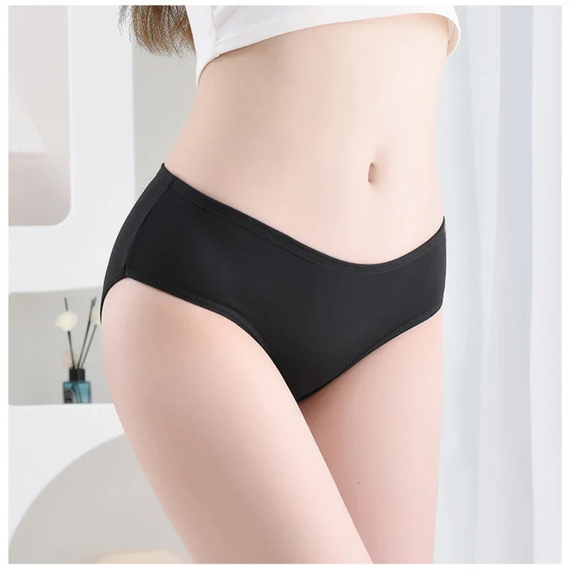 Set of 7 Women's Breathable Stretch Cotton Briefs – Comfortable Underwear, Durable Quality
