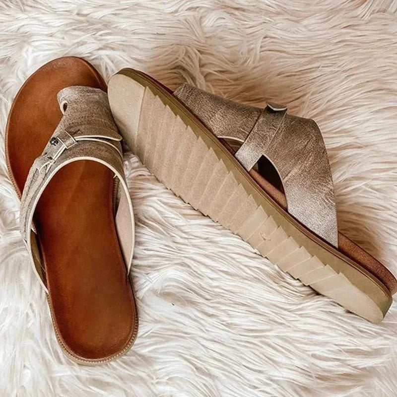 Artemisia Soft Leather Sandals, view 3 - Elena Harper