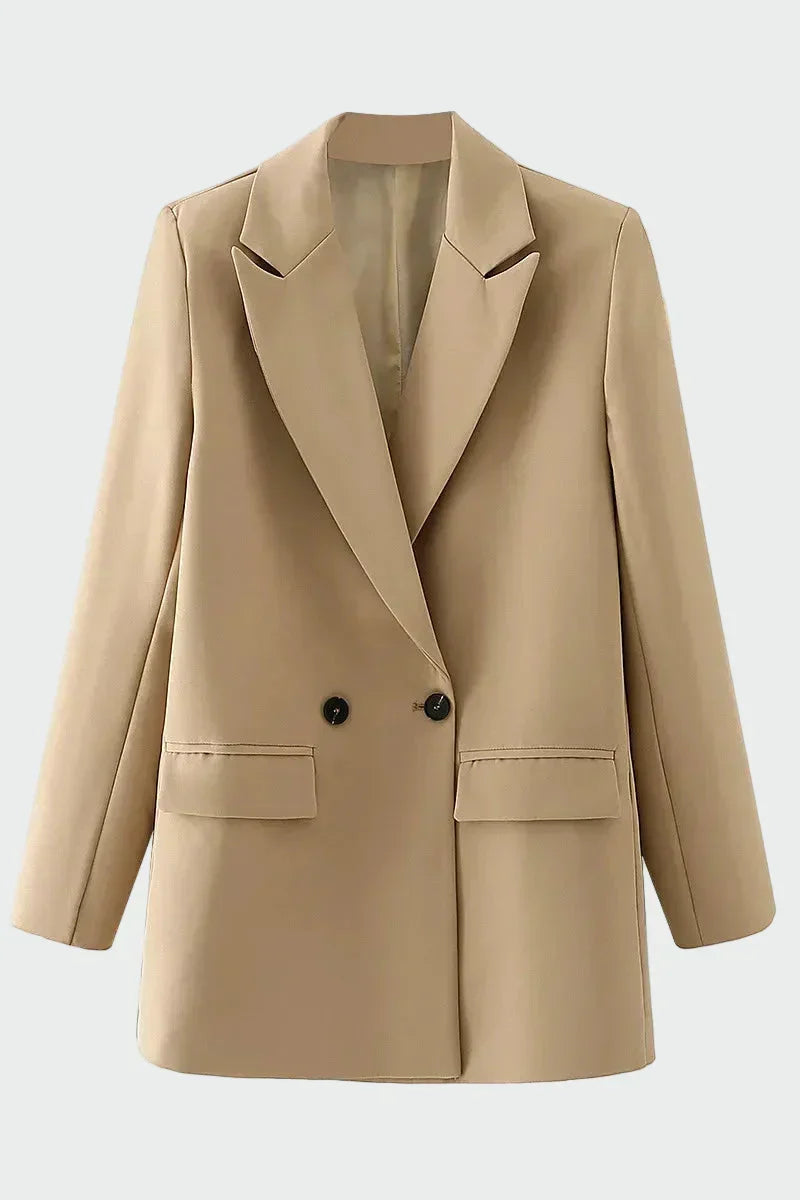 Helia Oversized Jacket with Modern Line, view 3 - Elena Harper