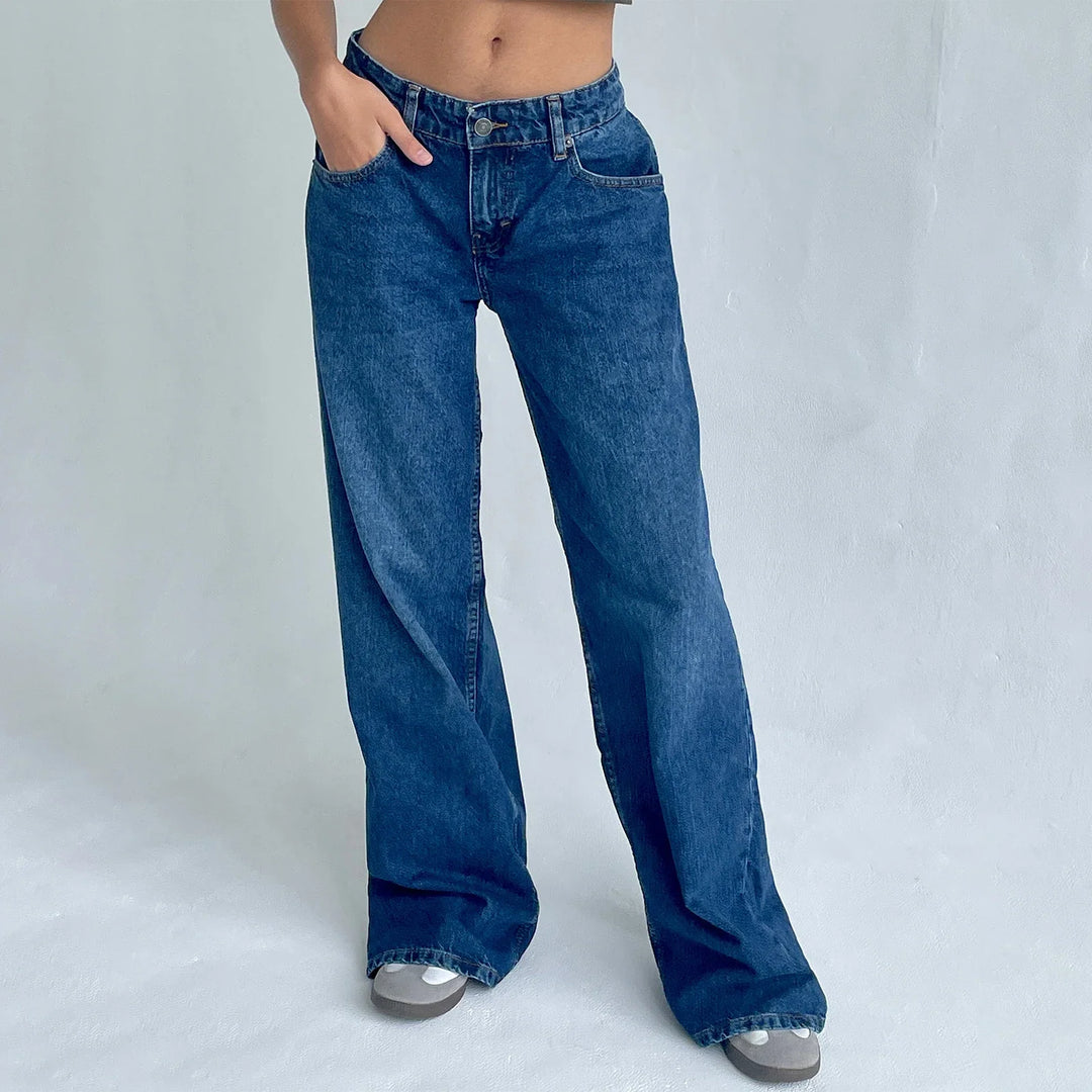 Alzbeta Relaxed Denim Pants, view 6 - Elena Harper