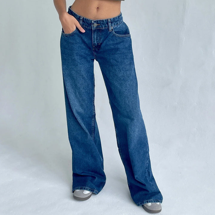 Alzbeta Relaxed Denim Pants, view 6 - Elena Harper