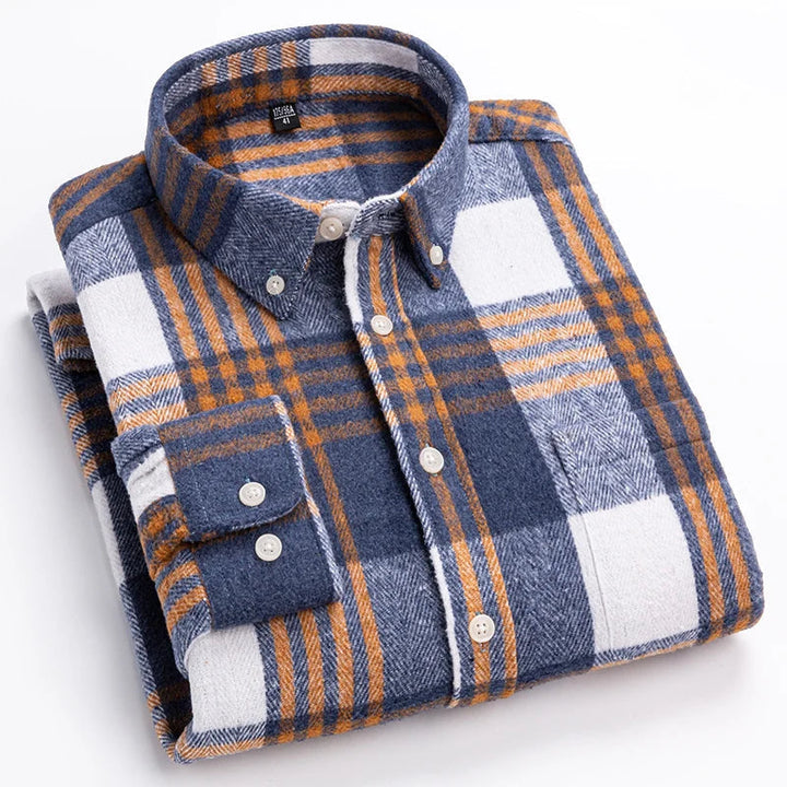 Modern Checked Shirt for Men - Elena Harper