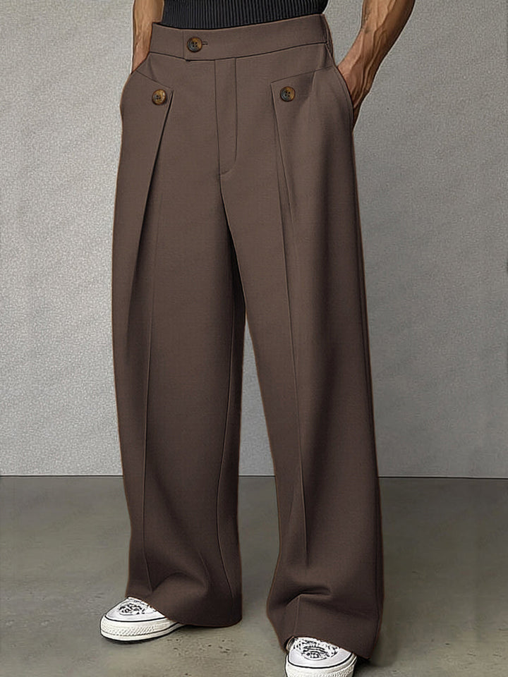 Luceto Elegant High-Waisted Pants, view 3 - Elena Harper