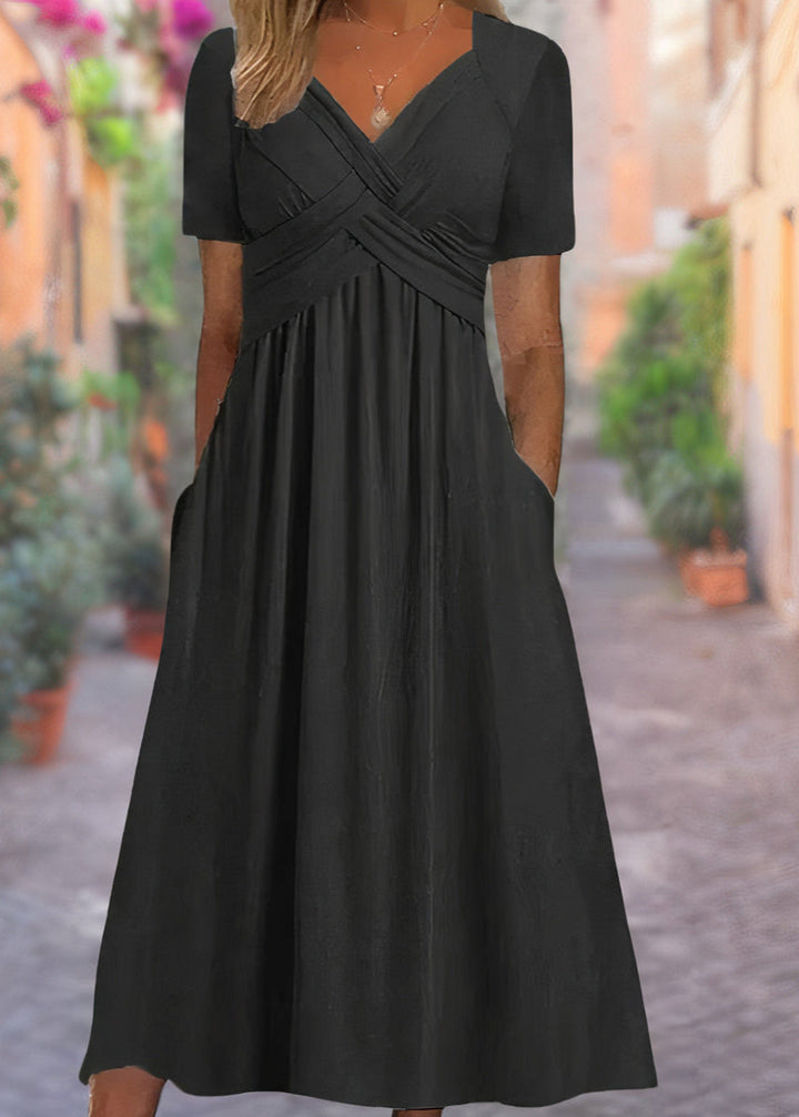 Aria Comfortable V-Neck Dress - Elena Harper