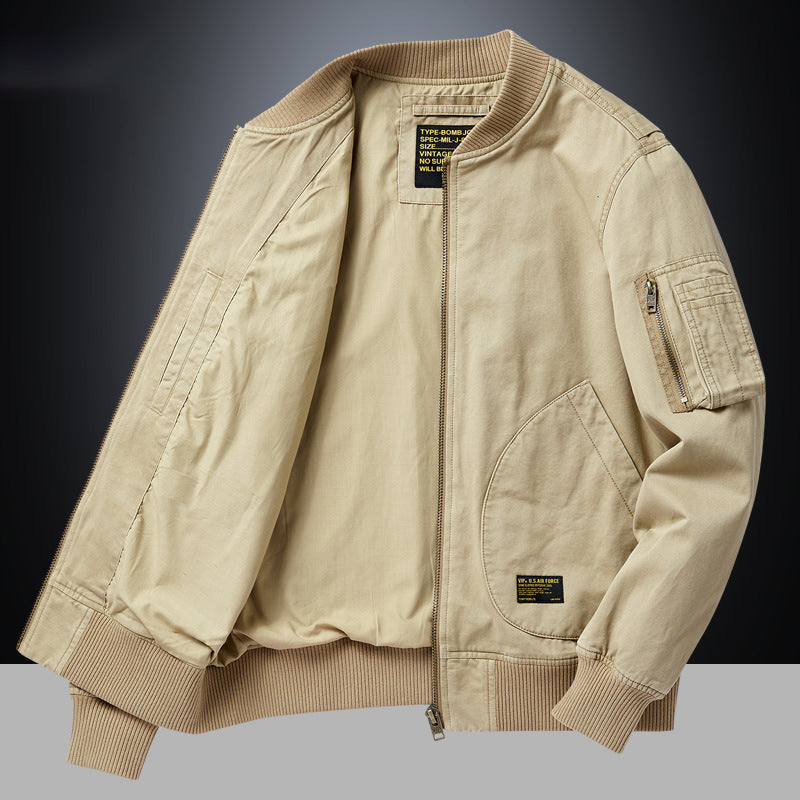 Men's Ribbed Finish Bomber Jacket
