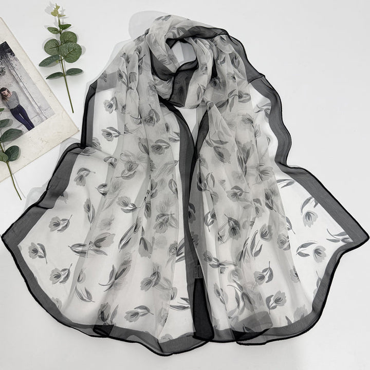 Casual Floral Scarf
