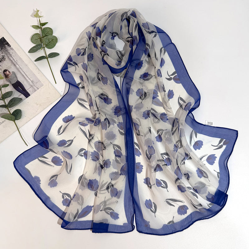 Casual Floral Scarf