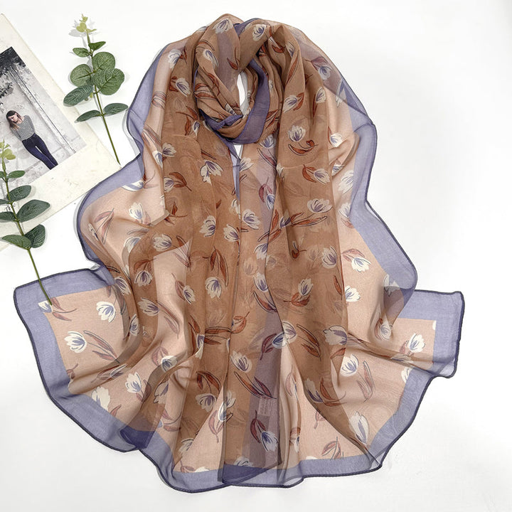 Casual Floral Scarf