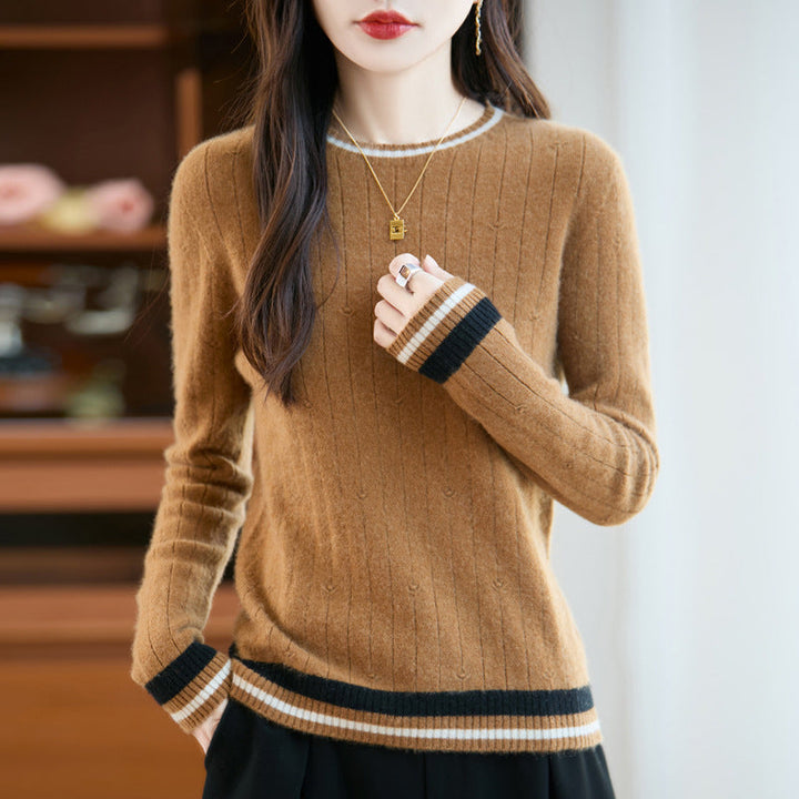 Amalia Classic Elegant Red Sweater - Elena Harper