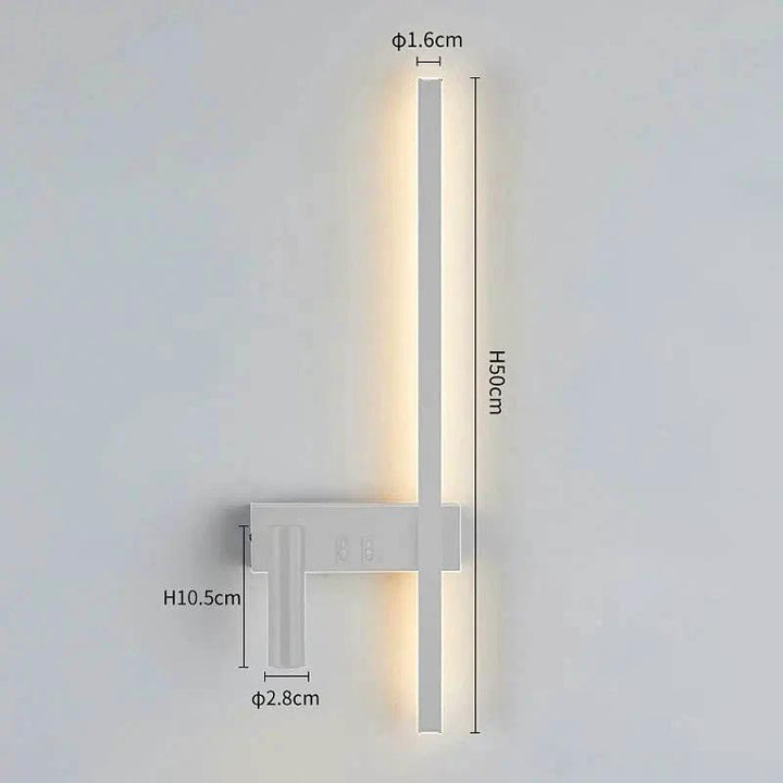 Adjustable LED Wall Lamp with Spot – Reading Light for Bedroom