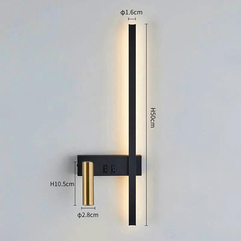 Adjustable LED Wall Lamp with Spot – Reading Light for Bedroom