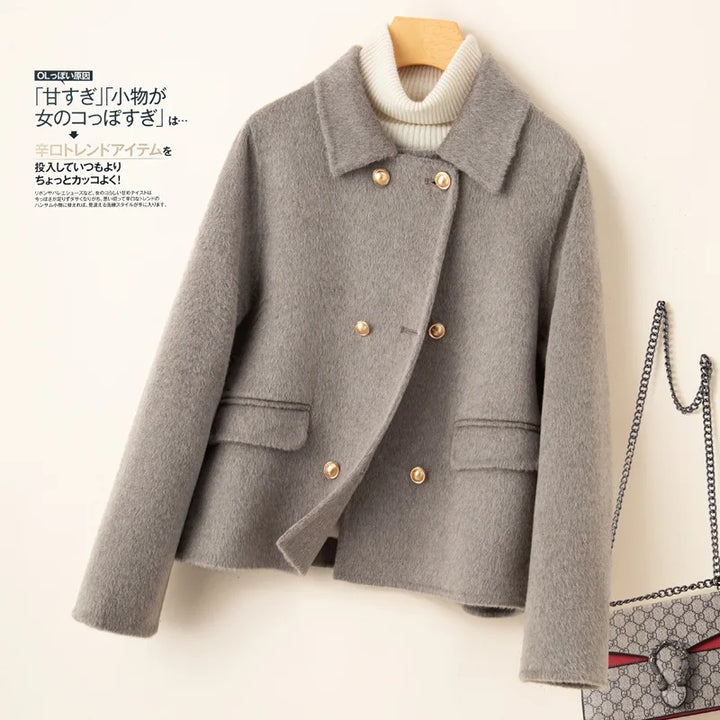 Women's Double-Faced Cashmere Coat Eloise, view 10 - Elena Harper