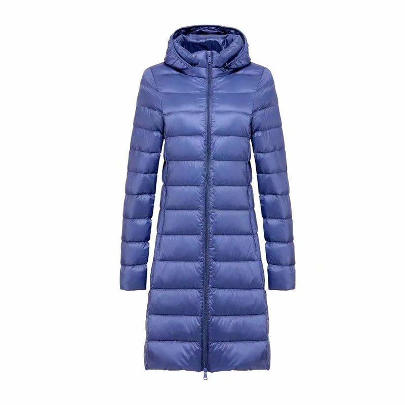 Ultra-Lightweight Winter Jacket with Removable Collar and Down Insulation - Elena Harper