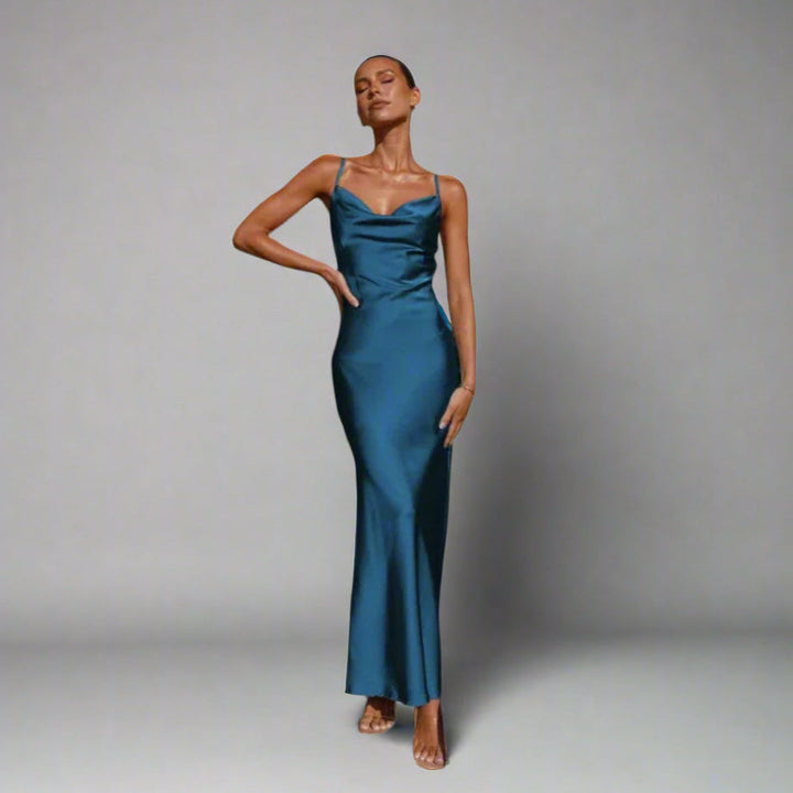 Claudia | Sophisticated Satin Dress for Unforgettable Occasions