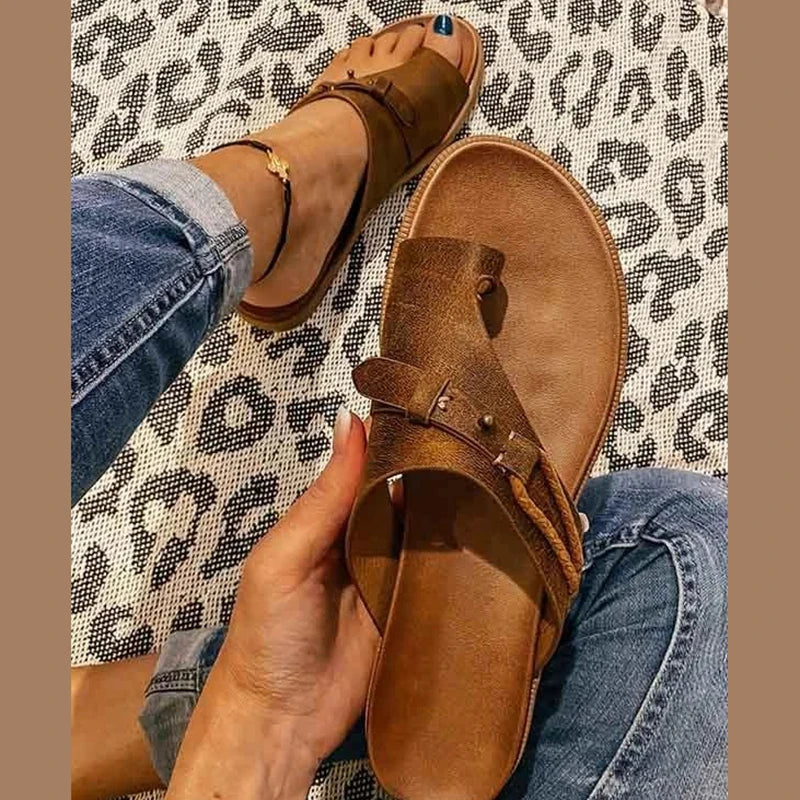 Artemisia Soft Leather Sandals, view 6 - Elena Harper