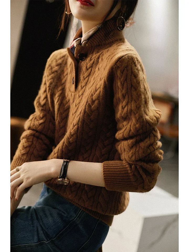 Arden Pullover with Button Placket