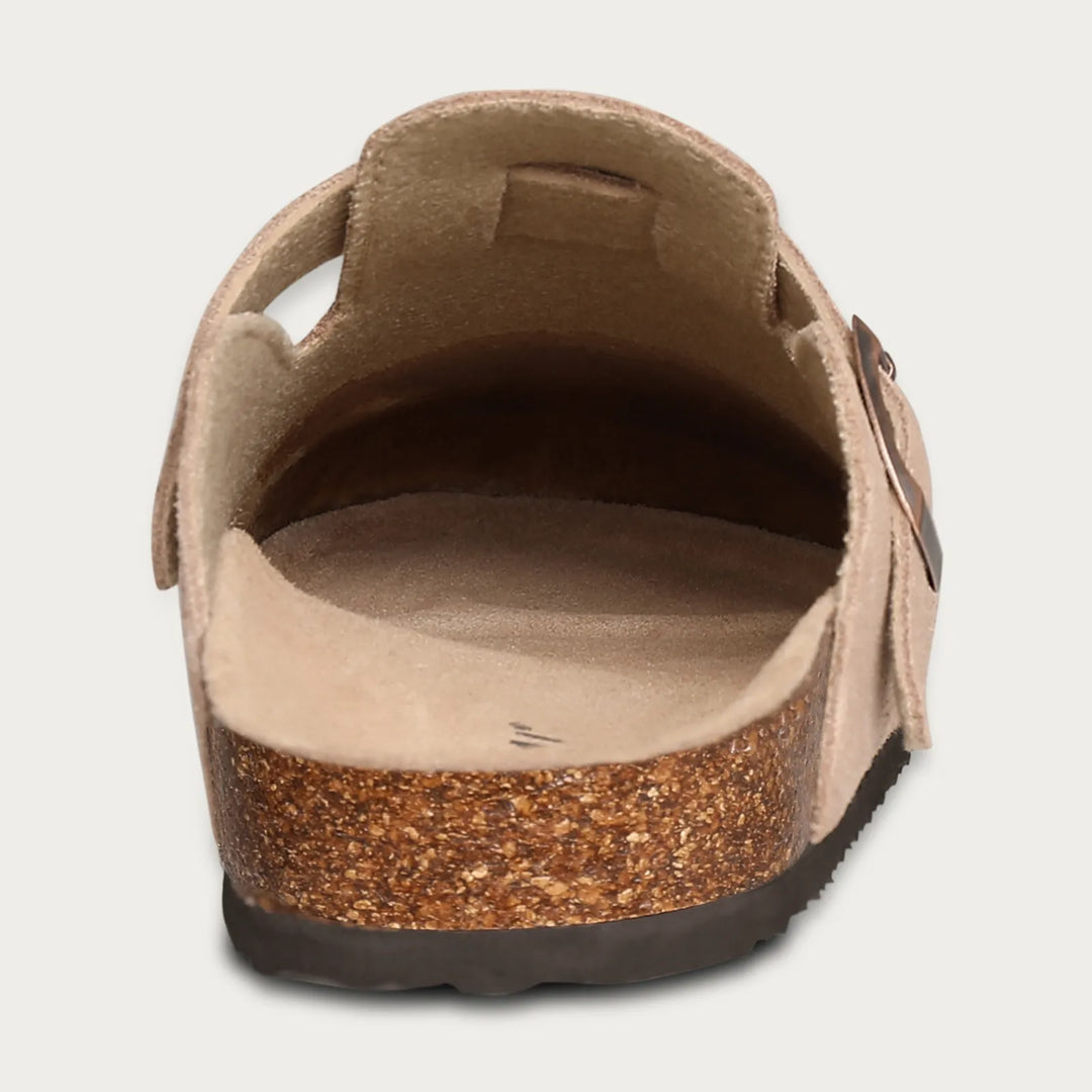 NOBA Suede Clogs.