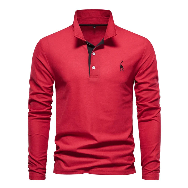 Laurent Monaco Embroidered Polo for Men, view 6 - Elena Harper