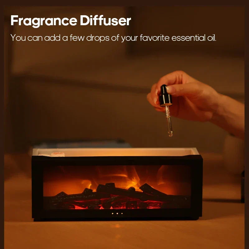 EMBERA Luxe Scent Diffuser with Flame Effect, view 8 - Elena Harper