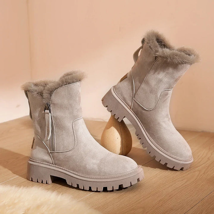 Women's Plush Platform Snow Boots Piquelle - Elena Harper