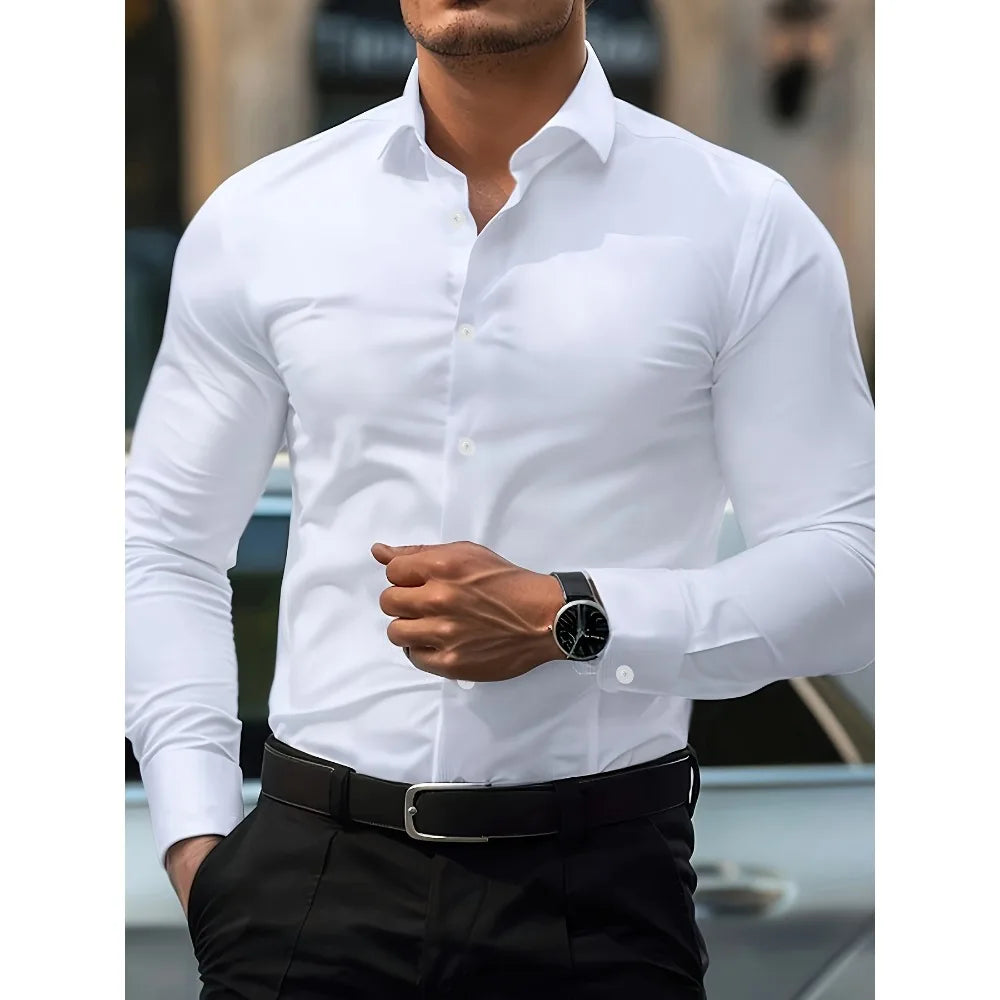 ELENA HARPER™  |  LONG SLEEVE BUSINESS SHIRT FOR MEN