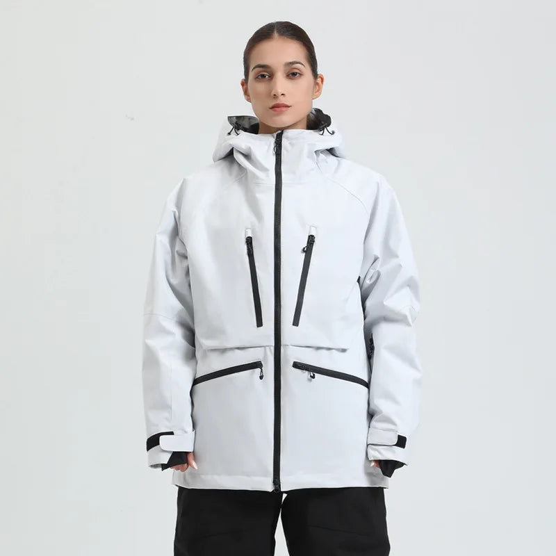 Unisex Winter Snowboard Jacket Breathable and Water-Repellent, view 3 - Elena Harper