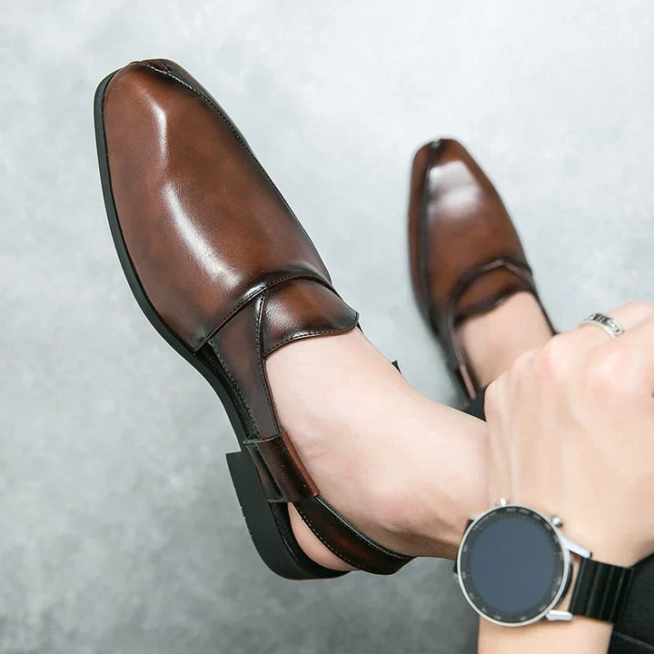 Anatolio Elegant Leather Loafers, view 4 - Elena Harper