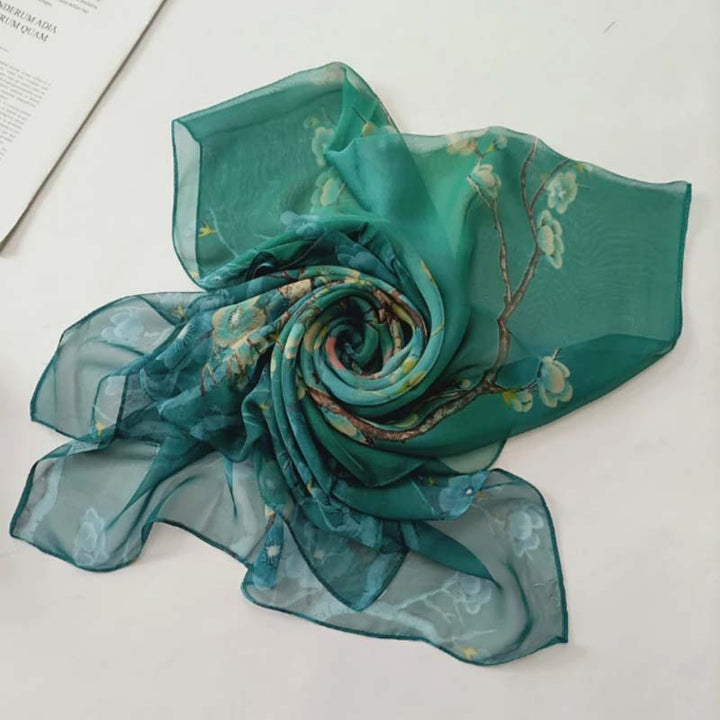 Vintage Floral Print Scarf