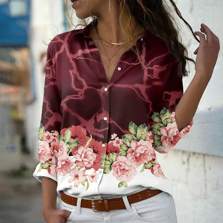 Geertje I Fashionable Printed Blouse - Elena Harper