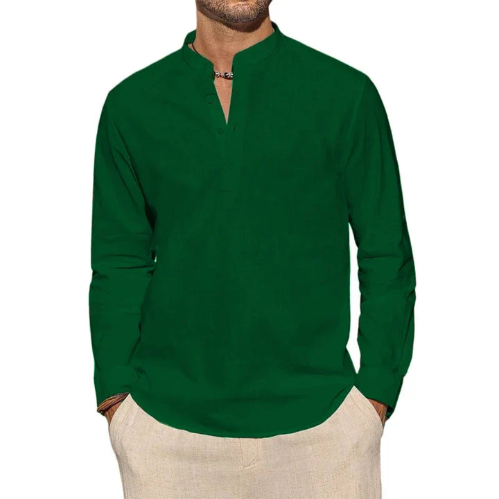 ELENA HARPER™  |  COTTON HENLEY SHIRT FOR MEN