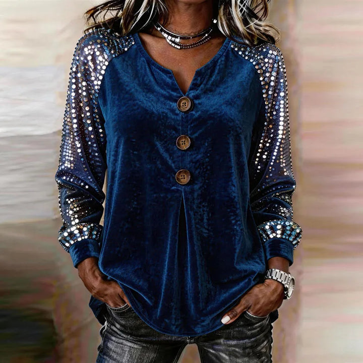 Sparkly Velvet Top for Women