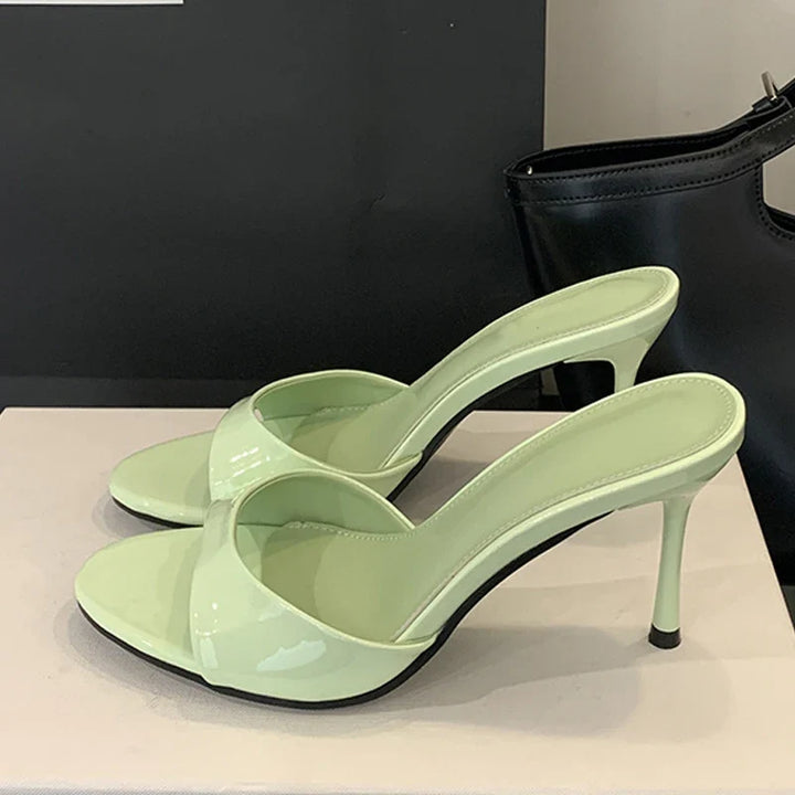 Donatina Elegant Patent Sandal, view 2 - Elena Harper