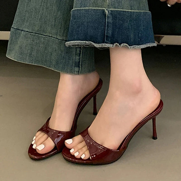 Donatina Elegant Patent Sandal, view 6 - Elena Harper