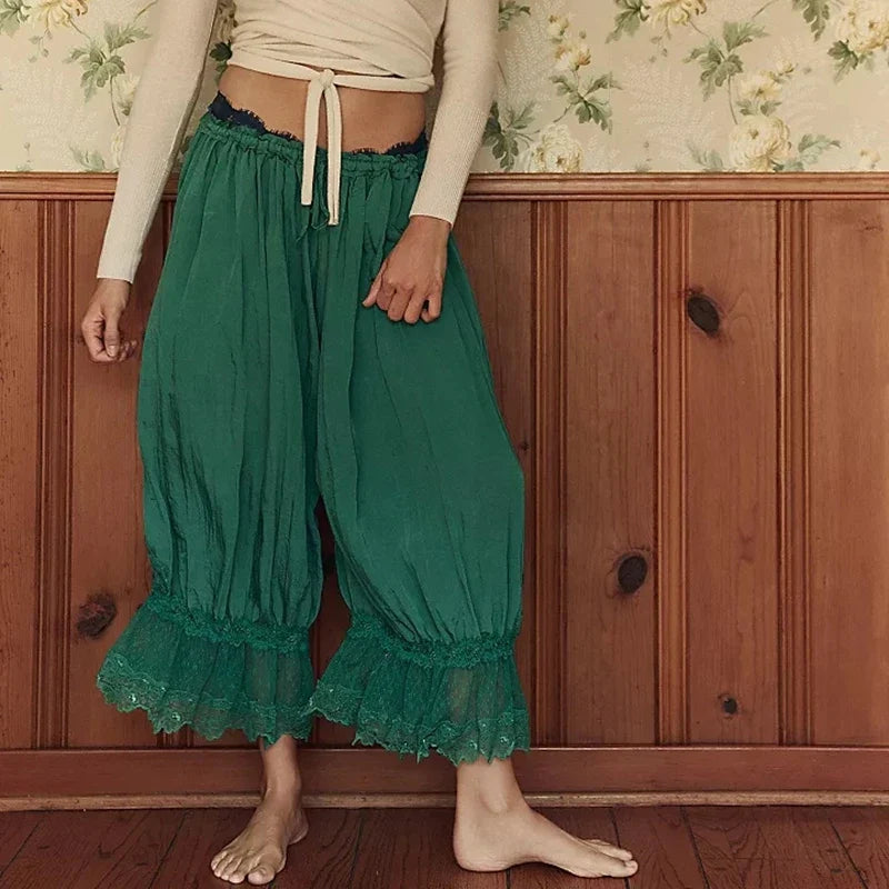 Andrea Fluid Lace Pants, view 9 - Elena Harper