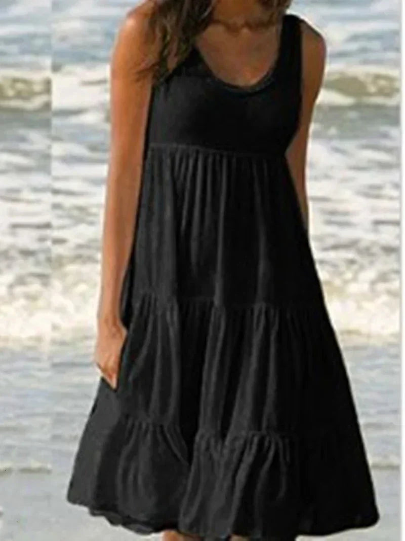 Layla™ - Boho Sleeveless Mini Dress