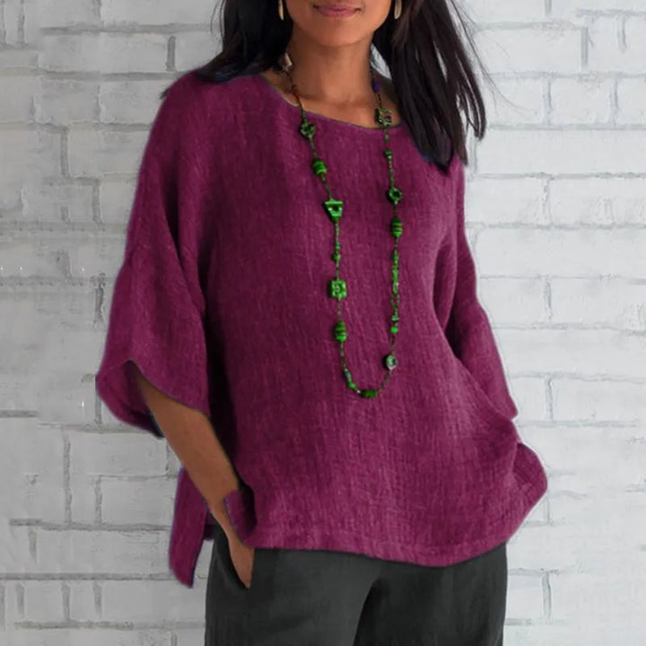 Mattea Cotton Summer Blouse - Elena Harper