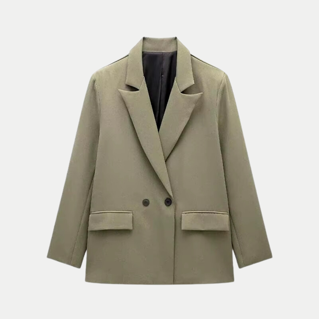 Elegant and Modern Women's Double-Breasted Blazer