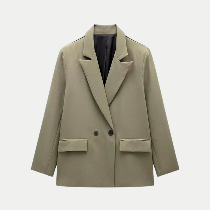 Elegant and Modern Women's Double-Breasted Blazer