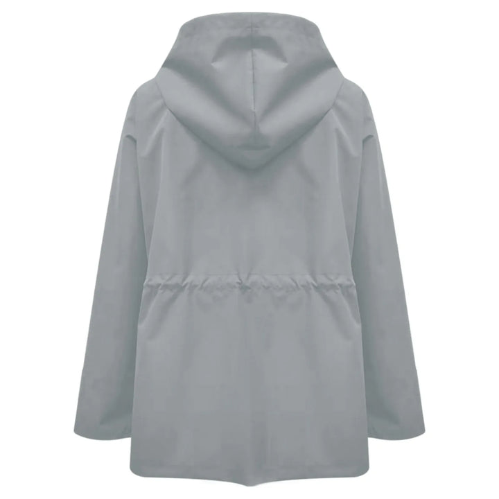 Women's Oversized Hooded Zip Raincoat Ondalise, view 5 - Elena Harper