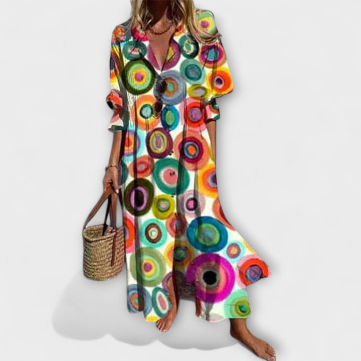 MINIMALIST FLOWING MAXI DRESS FOR WOMEN