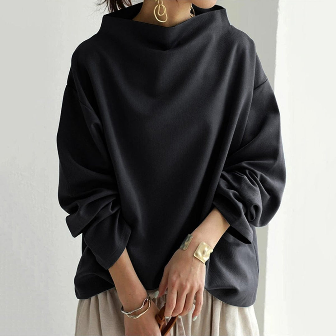 Olivia | Women's Oversized Sweater with High Neck