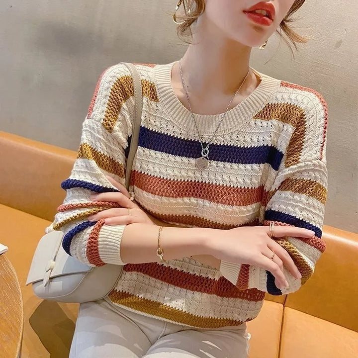 Jolene Cozy Knit Sweater, view 4 - Elena Harper