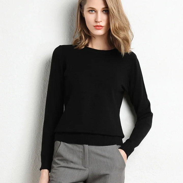 Giuditta Soft Minimalist Sweater, view 3 - Elena Harper