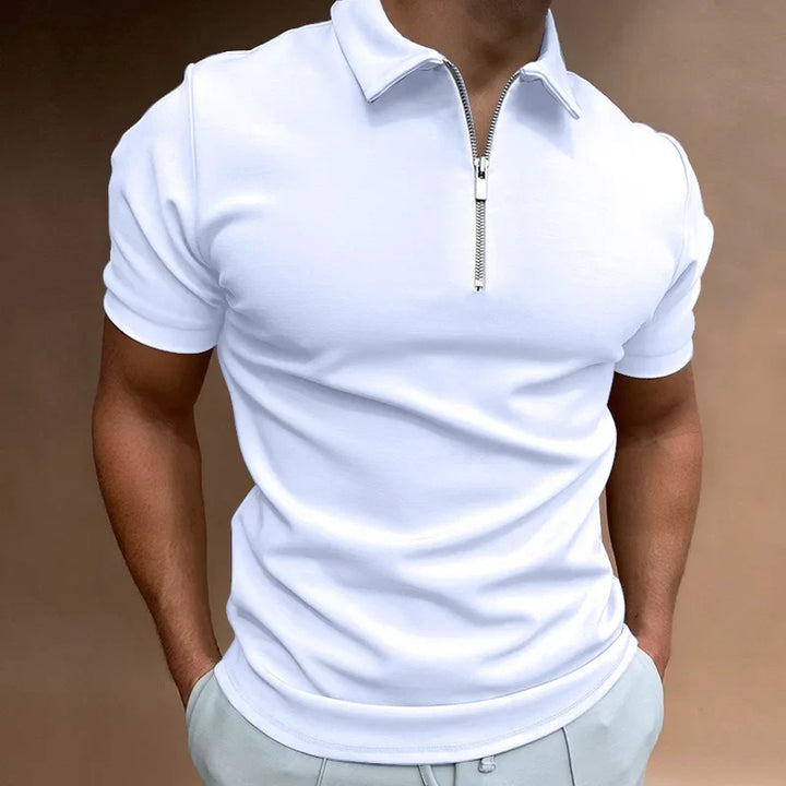 Hugo Luxurious Zip Polo, view 3 - Elena Harper