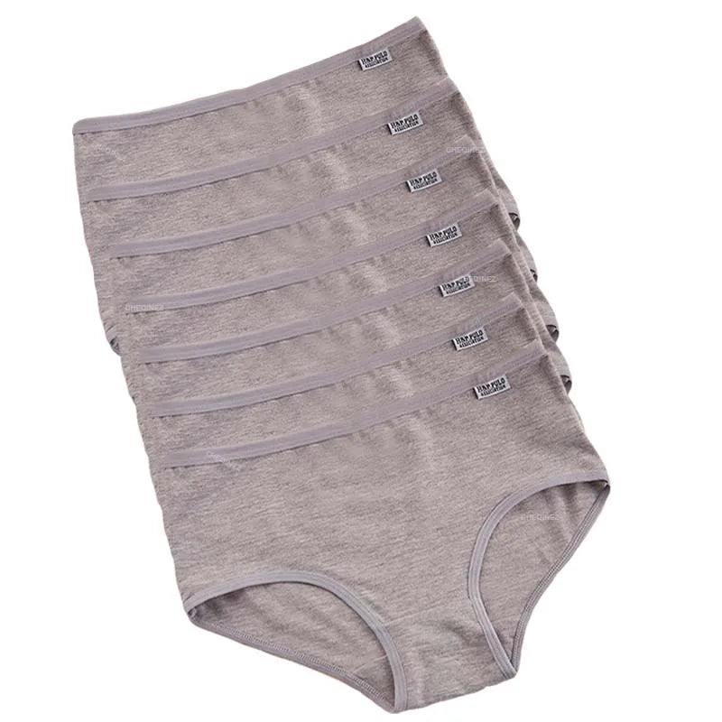 Set of 7 Women's Breathable Stretch Cotton Briefs – Comfortable Underwear, Durable Quality